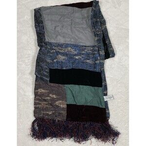 Vtg Jacqueline Ferrar Floral Velvet Burnout Scarf Silk WhimsiGoth Festival 90's